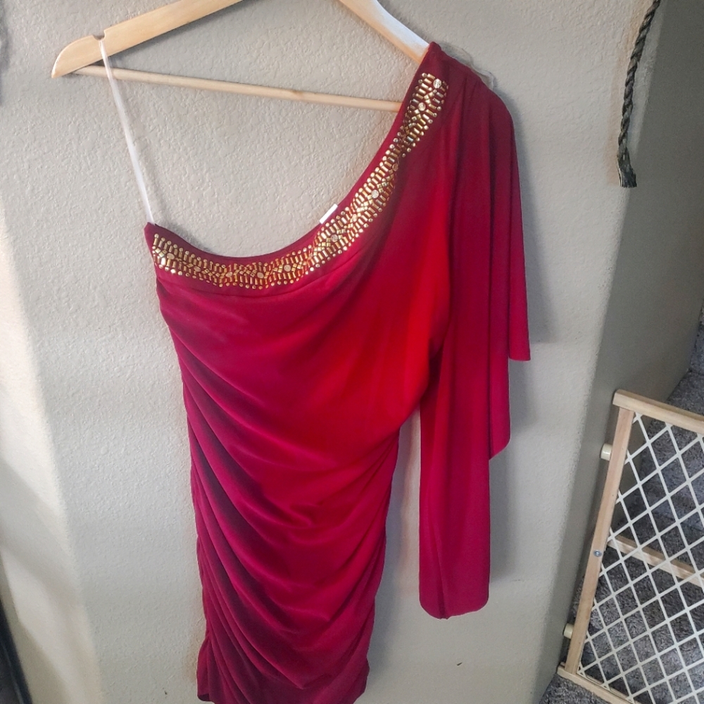 New one shoulder mini dress